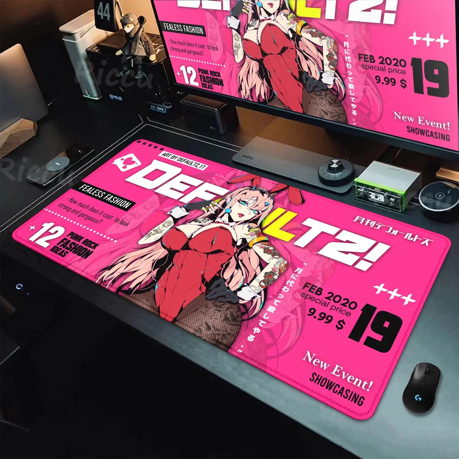 Duża podkładka pod mysz Anime Darling in the FranXX 02 Gaming Mousepad Big Mouse Mat Zero Two XXL 90x40 HD Print Keyboard Pads Desm Mat