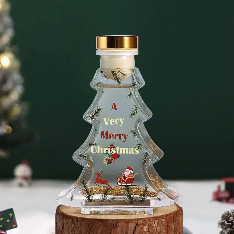 Christmas Tree Aromatherapy Diffuser Home Lasting Ebony English Pear Rattan Fragrance Decoration Ornament Indoor Christmas Gifts