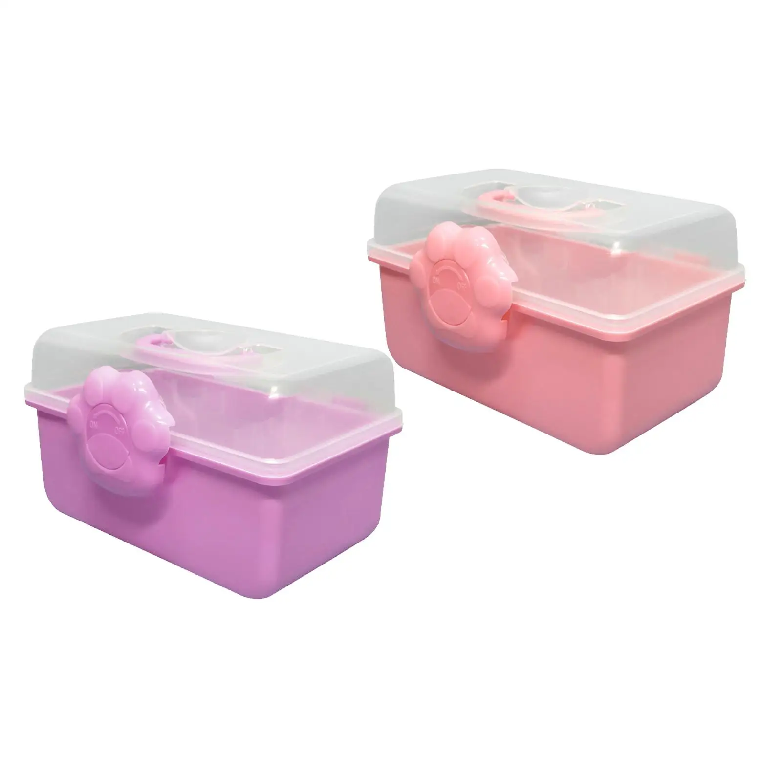 

Handled Storage Case, Craft Storage Box Storage Bin Organizer, Double Layer Storage Box Sewing Box Organizer for Tiaras Toys