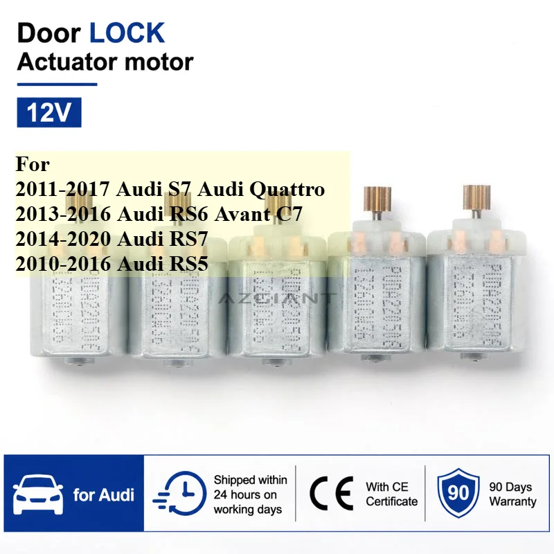 5pcs for Audi Audi S7 RS7 RS6 Avant C7 RS5 Door Lock Actuator Drive Passenger Side Brand New 10000-20000 RMP