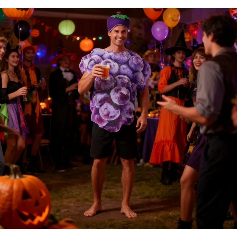 

Fruit Party Cosplay Costume Grape Tomato Orange Shape Role-play Outfit