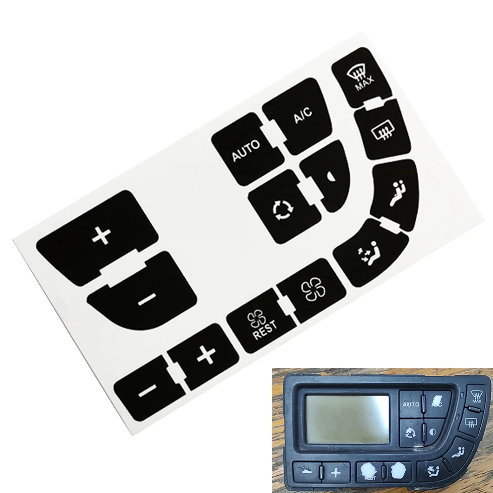 1Set Stickers High Grade Vinyl To Repair Buttons For C4 For Grand For Picasso Air Conditioning Panel Repair Button Sticker