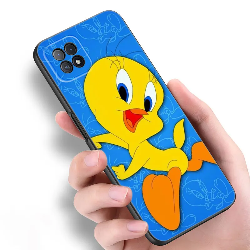 Cute Cartoon T-Tweeties Bird Phone Case For OPPO Reno 10 11 Pro A55 A57 A58 A72 A74 4G A54 A78 A98 5G A53 A93 2020 A15 A16 A17