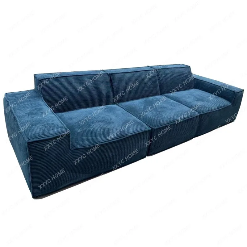 JDBPure sponge compressed sofa, vacuum molded modular one-piece design, minimalist living room fabric sofa