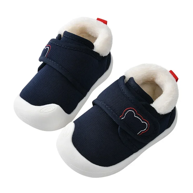 Child Shoe Baby Girl Walking Shoe Winter Plush Baby Shoe Soft Soled Baby Boy Casual Shoes Non Slip Babys Cotton Shoes Zapatillas