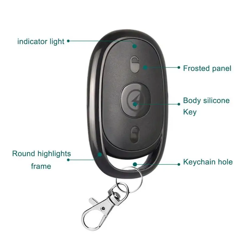 Clonagem Controle Remoto Key Fob, Duplicatas e Substitui Controles Remotos, Multifuncional Garage Door Opener
