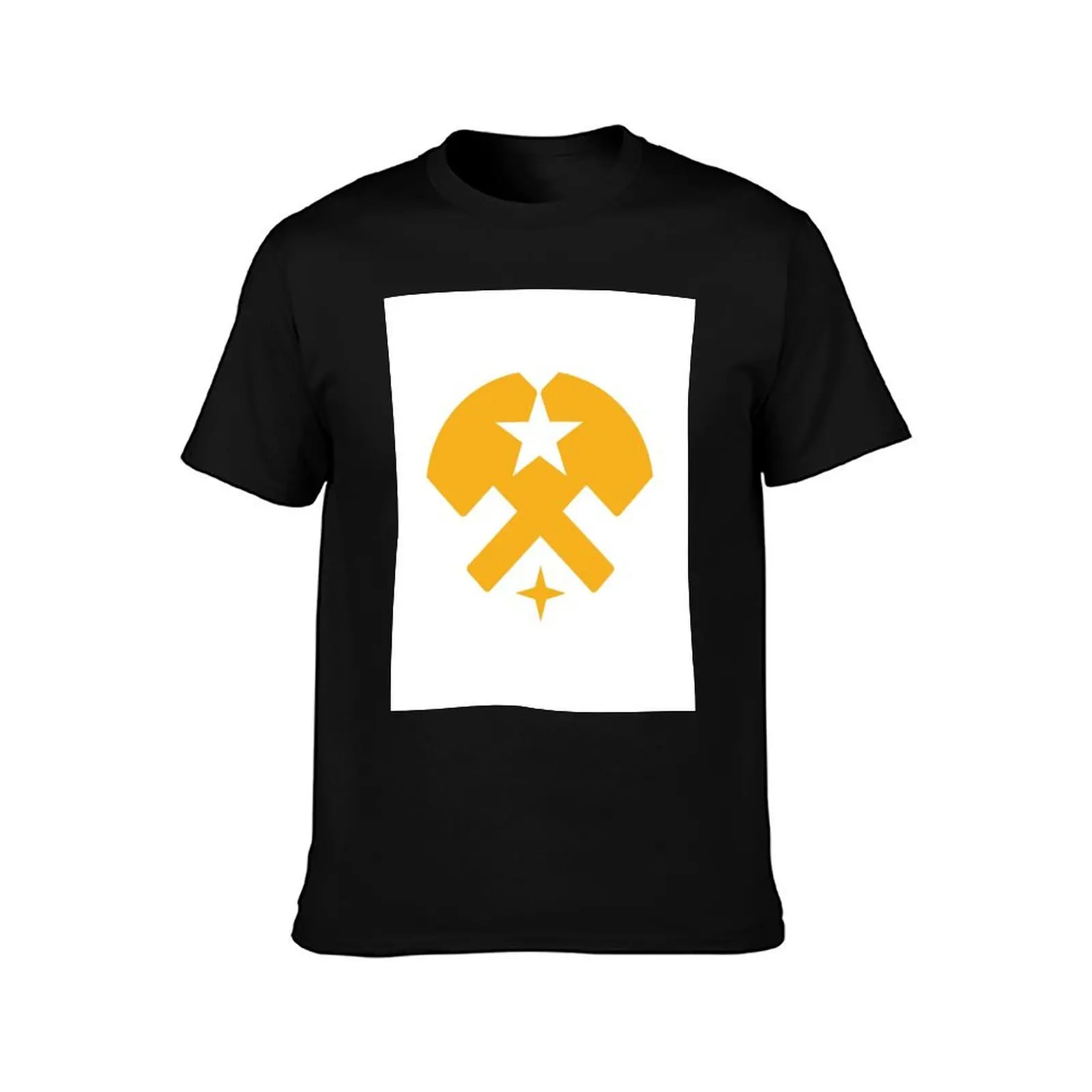 Stars and Hammers - Yellow T-Shirt rapper graphic tees quick drying anime clothes black t-shirts for men