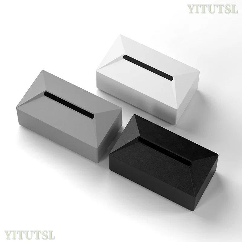 For Tesla Model 3/Y/ Highland Car Tissue BoxNEW Model 3/Cybertruck Cyber Pickup Silicone Pumping Paper Box