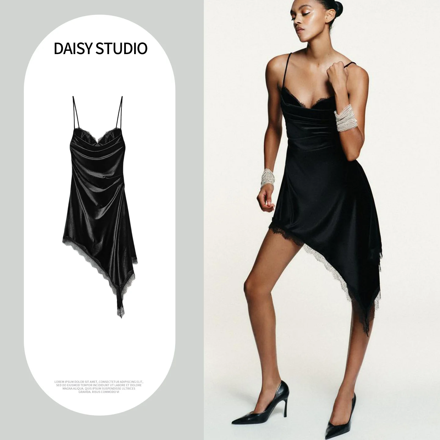 

Новинка зимы: Асимметричная женская юбка из бархата с V-образным вырезом и высокой талией, полиэстер