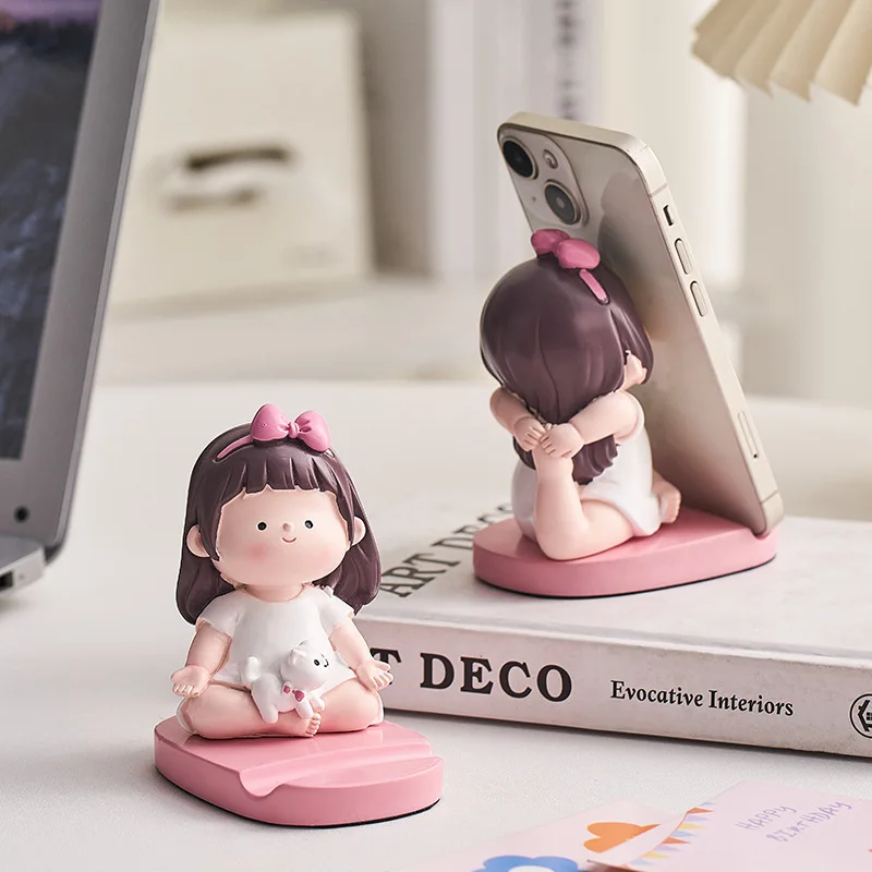 Creative Desktop Phone Stand, Tablet Bracket for Workstation, Bedside Support for Video Watching, Portable Digital Accessory