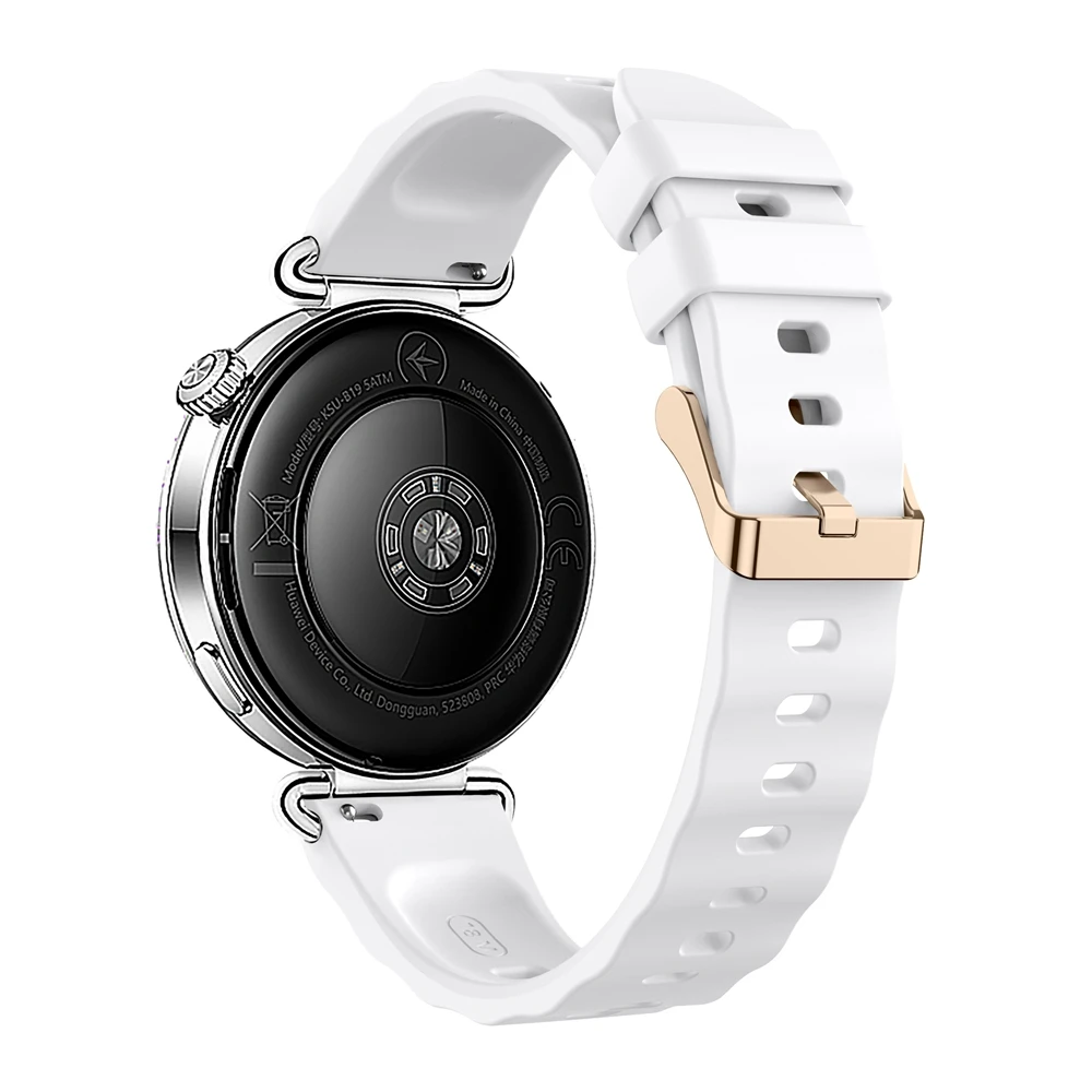 Rose Gold Buckle 18mm Sport Silicone Strap For Huawei Watch GT6 41mm Band for GT4 GT5 41mm Official 1:1 Bracelet Watchbands
