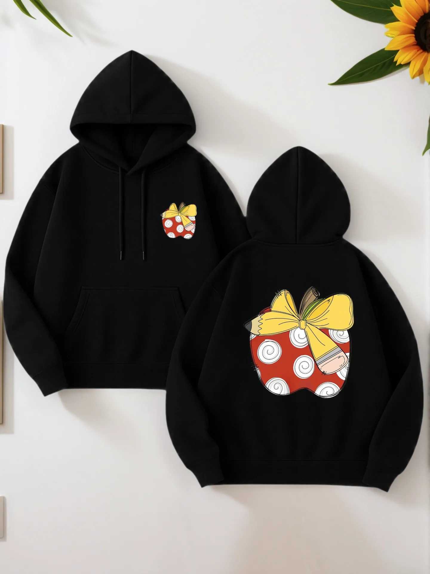 هوديي جرافيك للرجال، طباعة حروف اقتباس يسوع، نمط كاجوال، مبطن بالصوف، للرجال، للارتداء اليومي