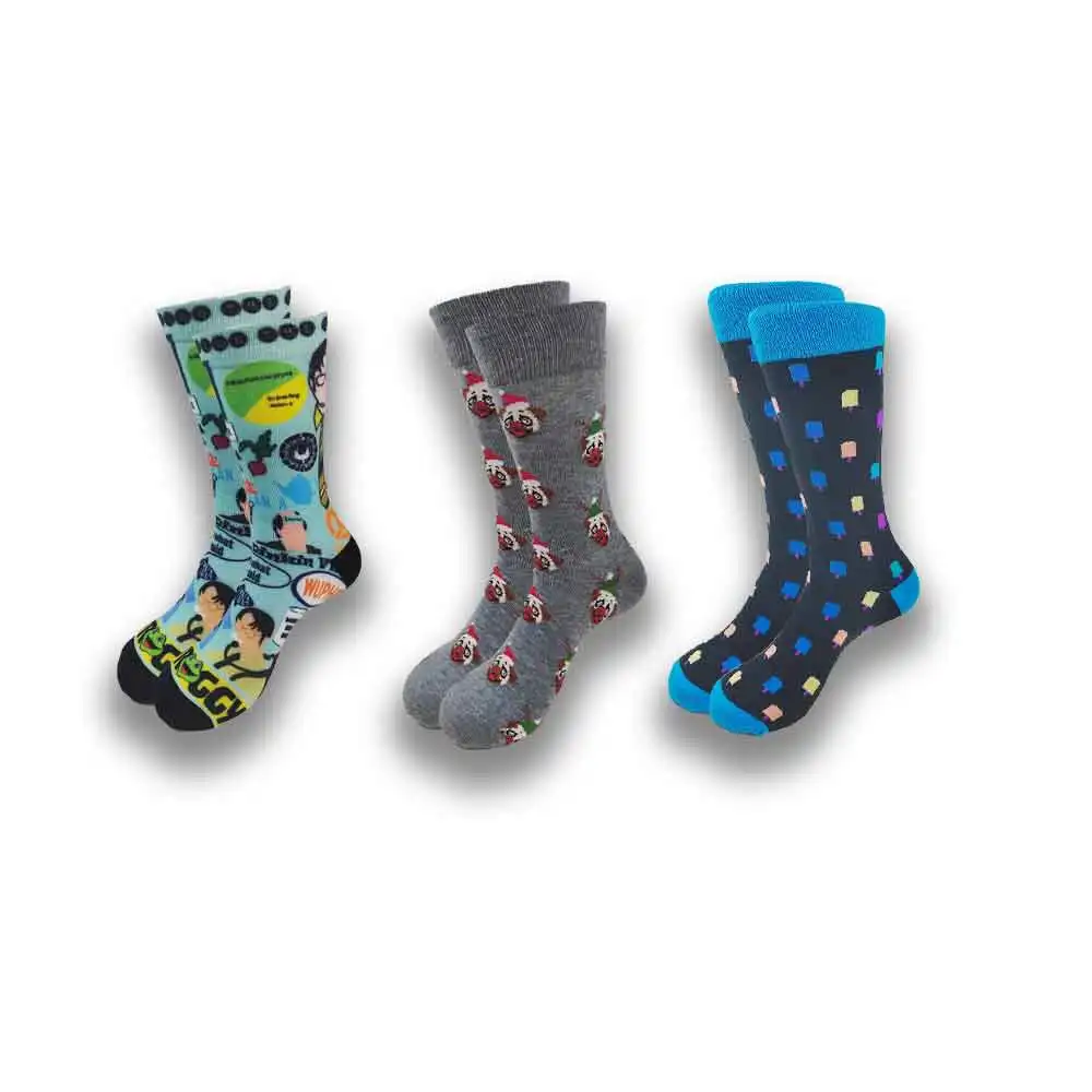 

New design in 2024 Funny socks hip hop unisex comfortable fashion skateboard Happy Men's socks