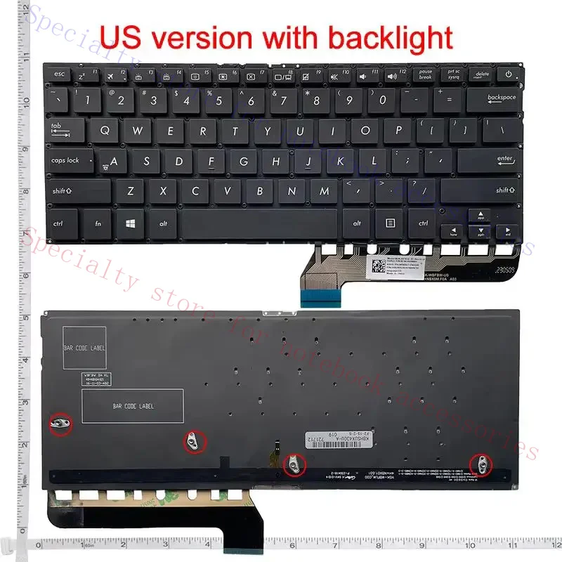 US Laptop keyboard for ASUS UX430 UX430U UX430UA UX430UQ UX430UN UX360U UX360UA UX360AK U4100U Q324U Q324UA