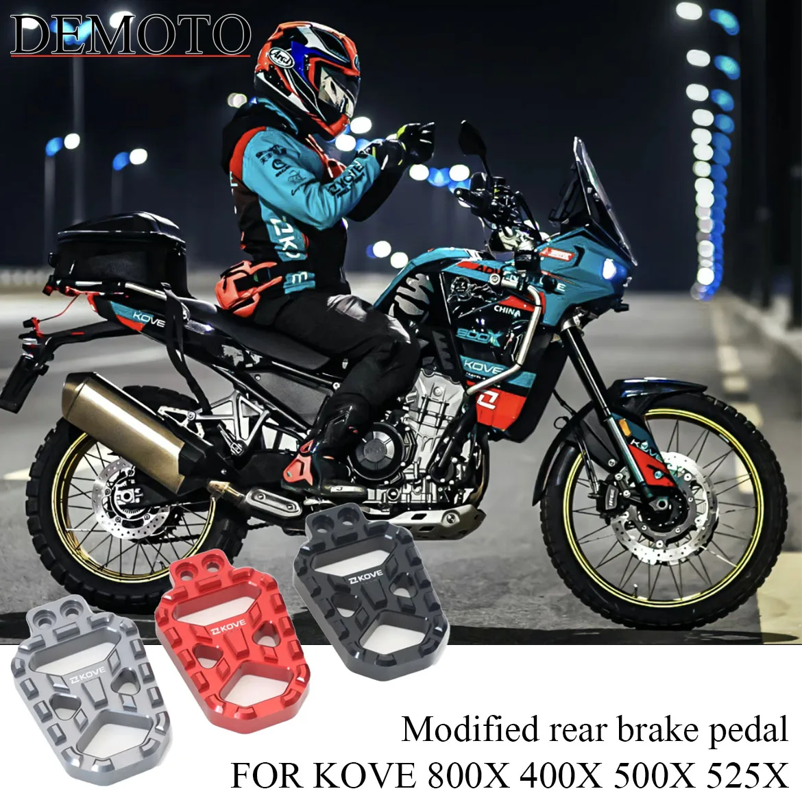 

For KOVE 525X 500X 400X 800X Motorcycle Rear Brake Pedal Increase And Widen The Anti-Skid Brake Pad Modification