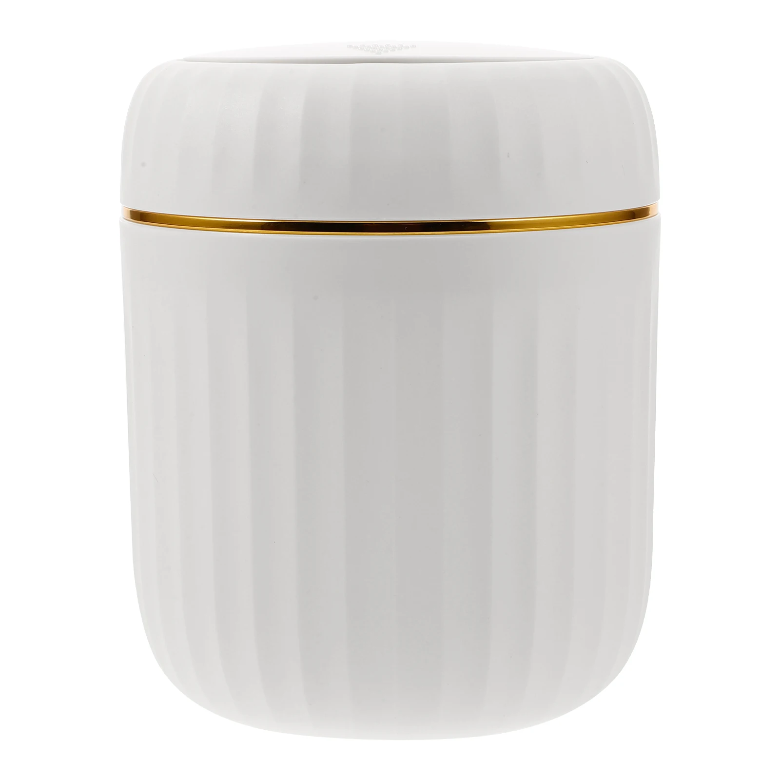 

Mini Press-Type Trash Can for Desk Bathroom Bedroom PP Garbage Bin Lid Space-Saving Round Waste Bin Office Dorm Car Home