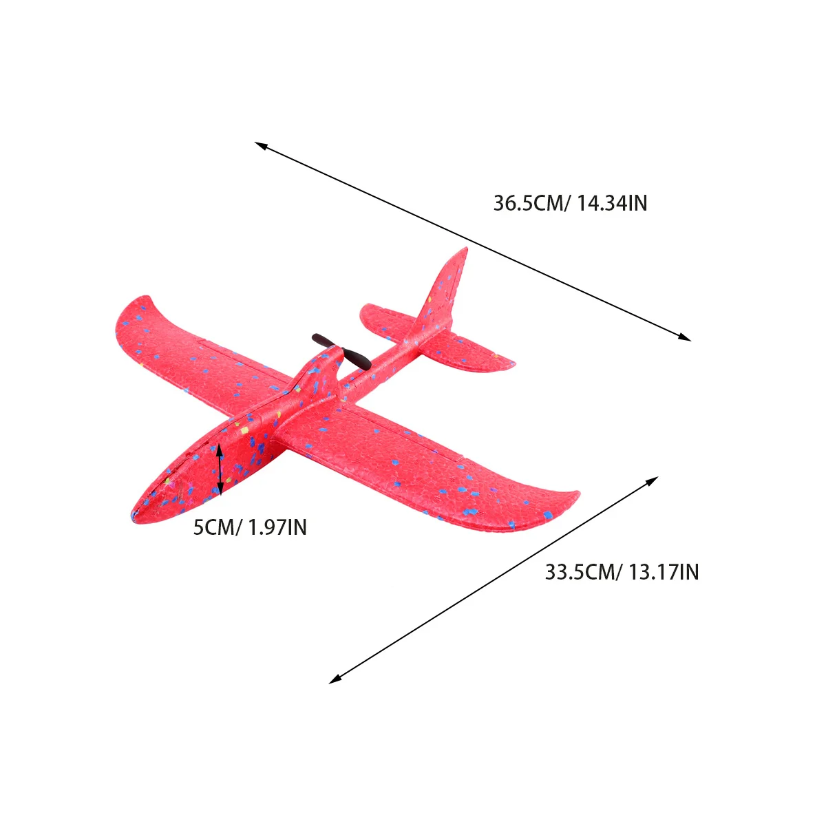 Flugzeug Hand Werfen Segelflugzeug Rot Cartoon Stil Simulation Flugzeug Outdoor Zubehör Verbessern Koordination