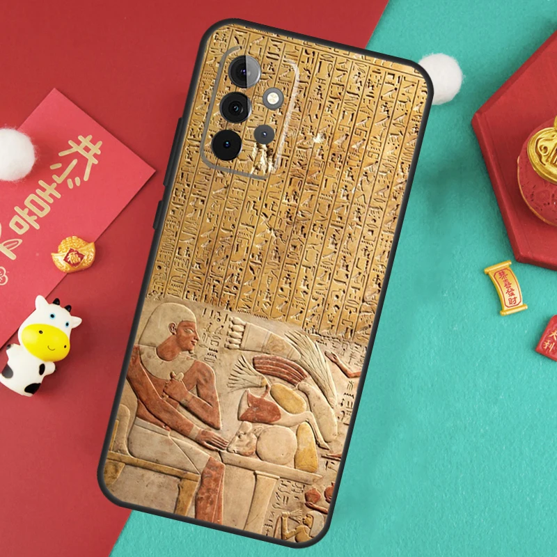 Egypt Pharaoh Mural Case For Samsung Galaxy A35 A55 A25 A15 A51 A71 A12 A32 A52 A13 A33 A53 A14 A34 A54 Cover