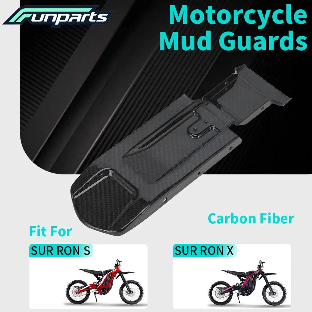 

Funparts Motorcycle Carbon fiber Rear Fender Mudguard Mud Guards For SURRON Light Bee S/X Motorcycles Accessories