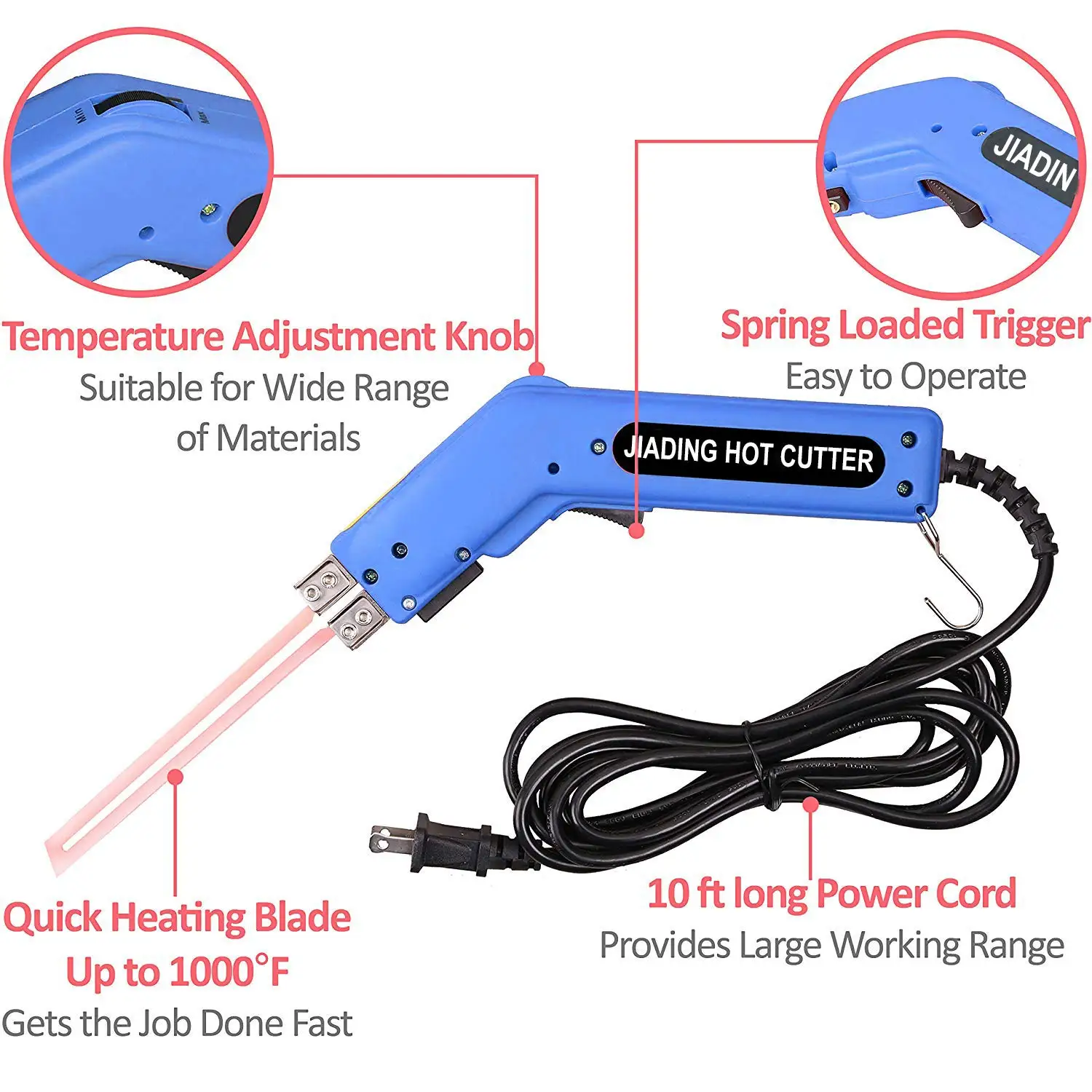 150W Electric Hot Foam Cutter Knife Carving Styrofoam Grooving Slotting Cutting Tool Kit Blade Hot Cutting