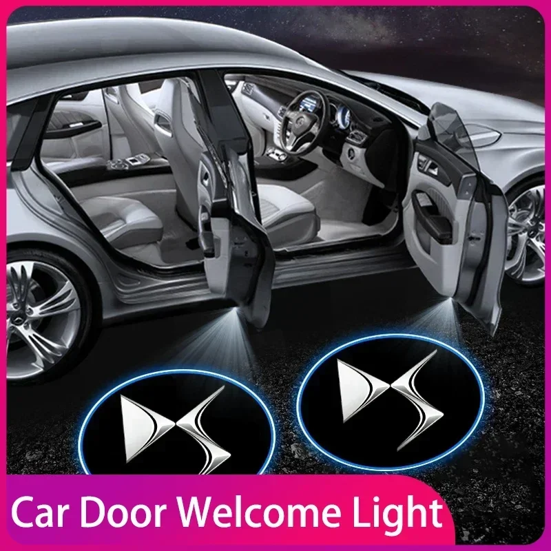 

Car Door Welcome Courtesy Projector Lamp LED HD Logo Light Accessoriest For DS SPIRIT DS4S DS5 5LS DS3 DS6 DS7 DS9 WILD RUBIS