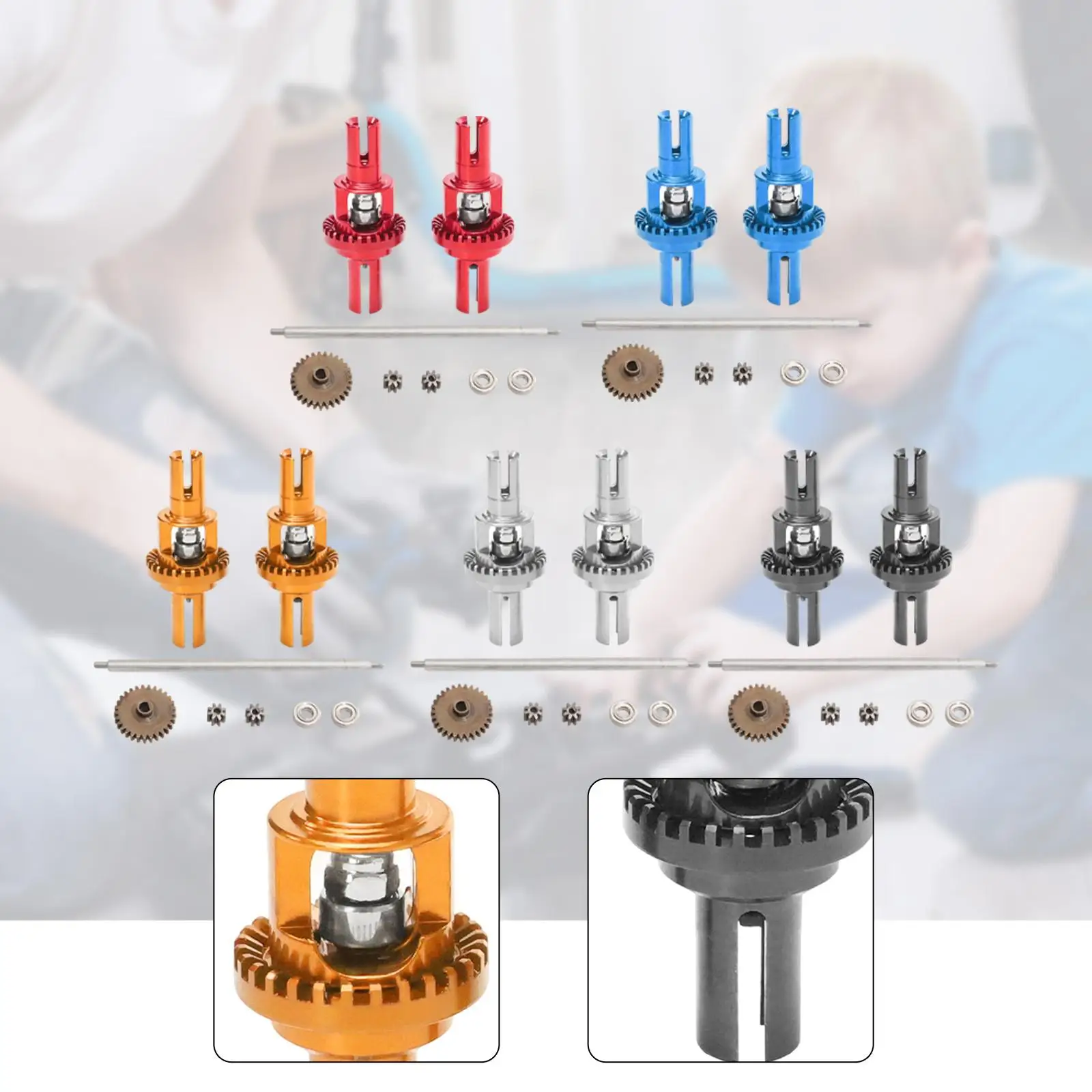 

1:28 RC Car Differential Sturdy RC Car Accessory Spare Parts Replace,for Wltoys 284131 K989 Crawler Remotes Control Vehicle