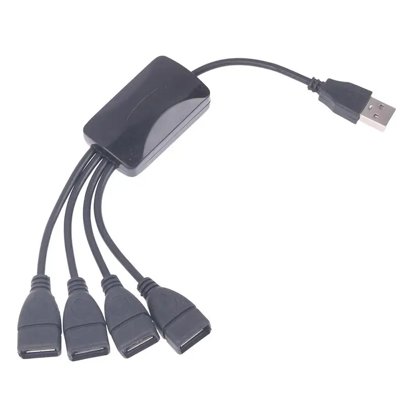 1Pcs USB 2.0 Extension Data Cable 1 Male To 4 Female USB HUB Splitter Extend Cable Power Adapter Socket
