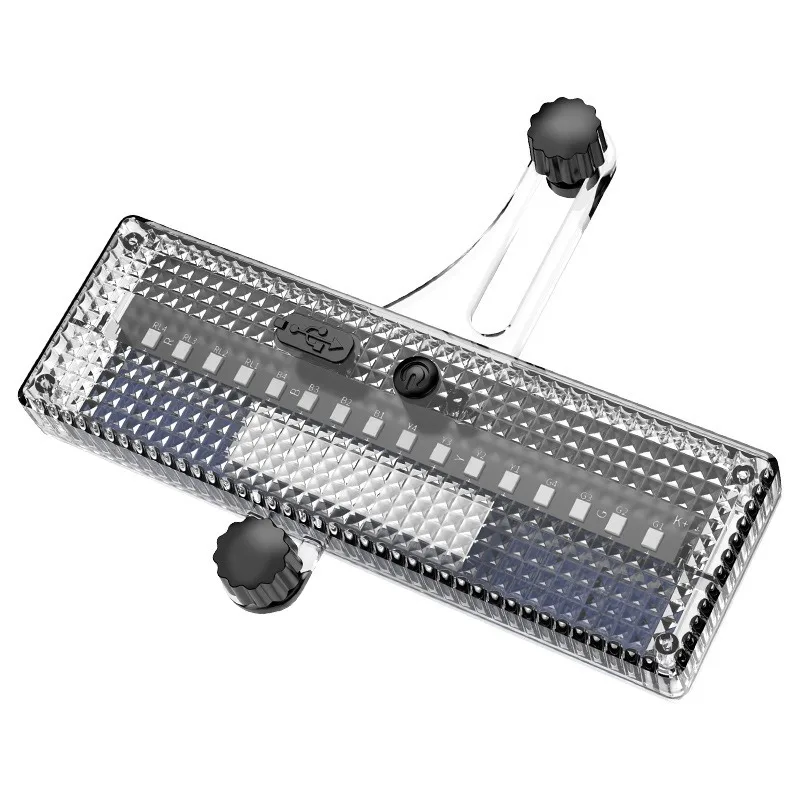 Solar-Powered Bike Valve Light with Induction - USB - Charging Bike Riding Light, Mountain Bike Pinwheel Hub Light