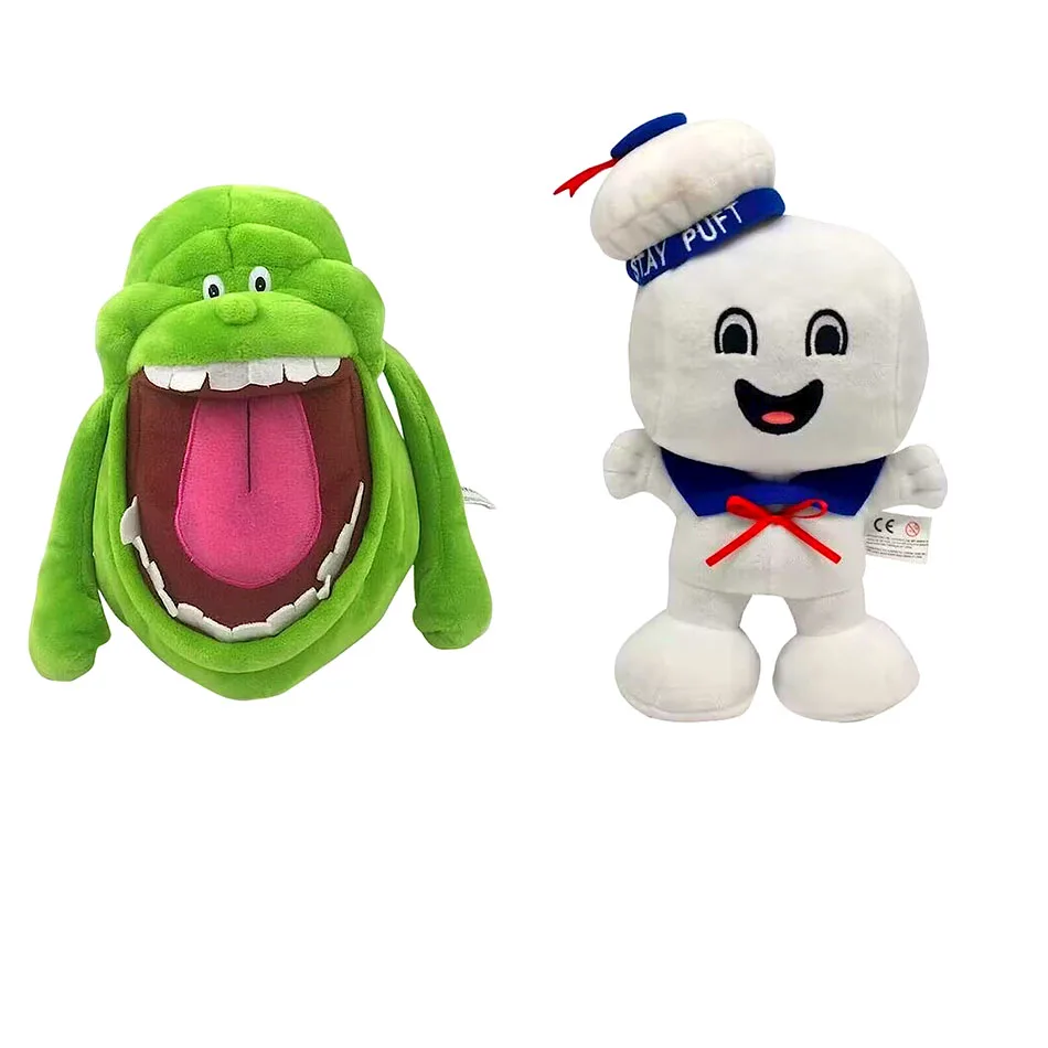 Marshmallow Man and Slimer stuffed Vintage Ghostbusters 3 Stay Puft Plush Bank Sailor stuffed Plush Toy Dollhristmas Gift 20CM