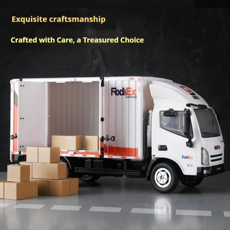 Huina 1:18 مقياس التحكم عن بعد Rc سيارة 12ch التوصيل السريع شاحنة بضائع صغيرة مع ميزة التحميل لعبة شاحنة عائمة للأطفال #4