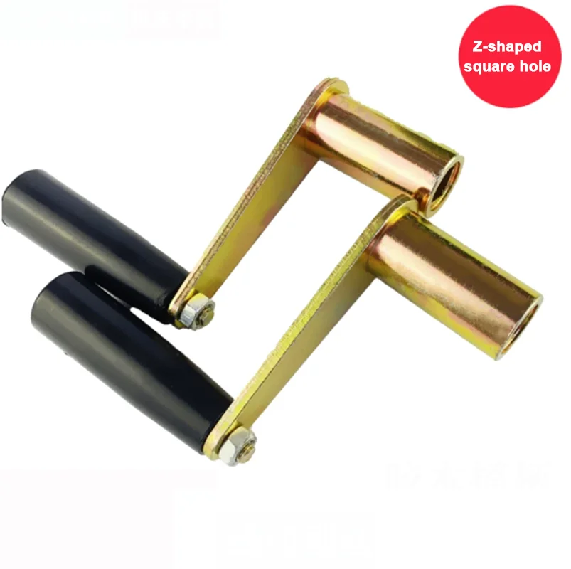 

Z-Shape Upper Wire Hand Crank Manual Wheel Square Hole8/10/12mm Wire Cylinder Shaking Handle for WEDM Wire Cutting Machine Parts