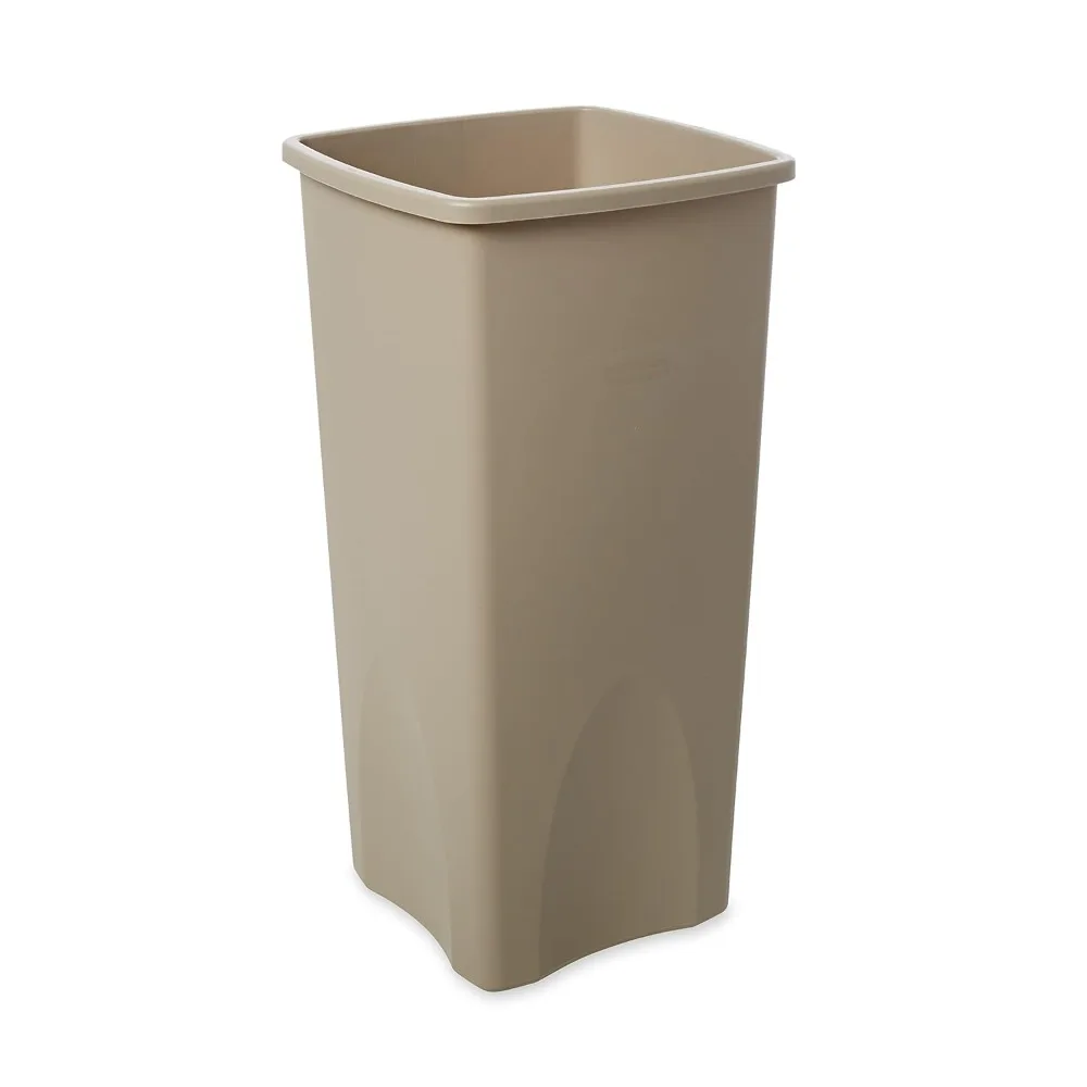 

Commercial Products Untouchable Square Trash Can 23G Black, for Offices/Mailrooms/Schools/Classrooms Areas of High Waste