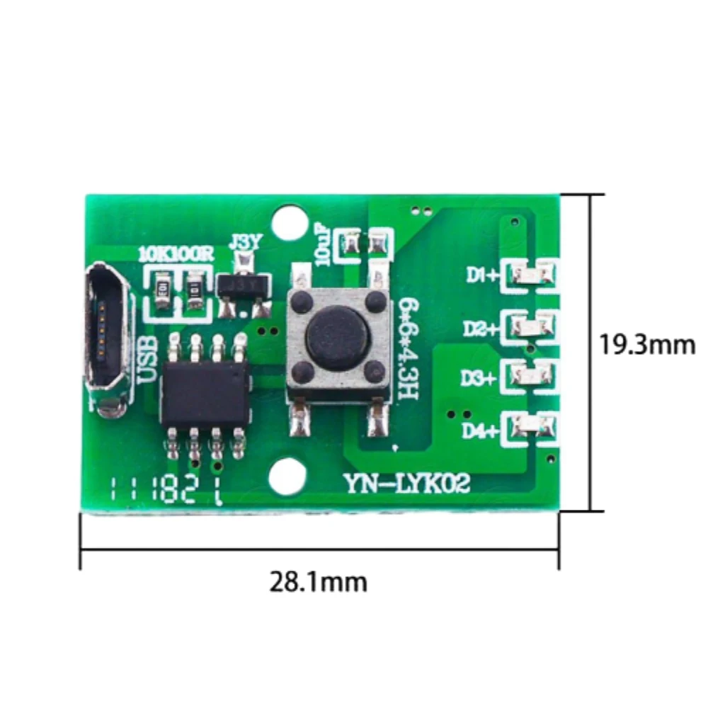 Flashlight Fishing Llight Driver Board 3.7-4.2V Headlight Circuit Board DIY Modified Accessories Power Module