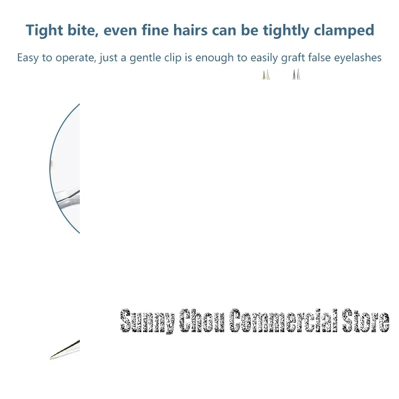 แหนบต่อขนตา 1 ชิ้น แหนบสแตนเลสกันลื่น ปลายโค้ง ปลายตรง ความแม่นยำสูง อุปกรณ์แต่งเล็บและเครื่องสำอาง