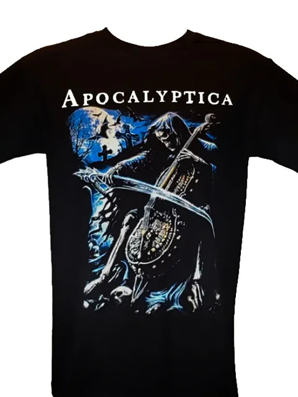 SYMPHONIC REAPER Apocalyptica Band Shirt Classic Black Unisex KE234