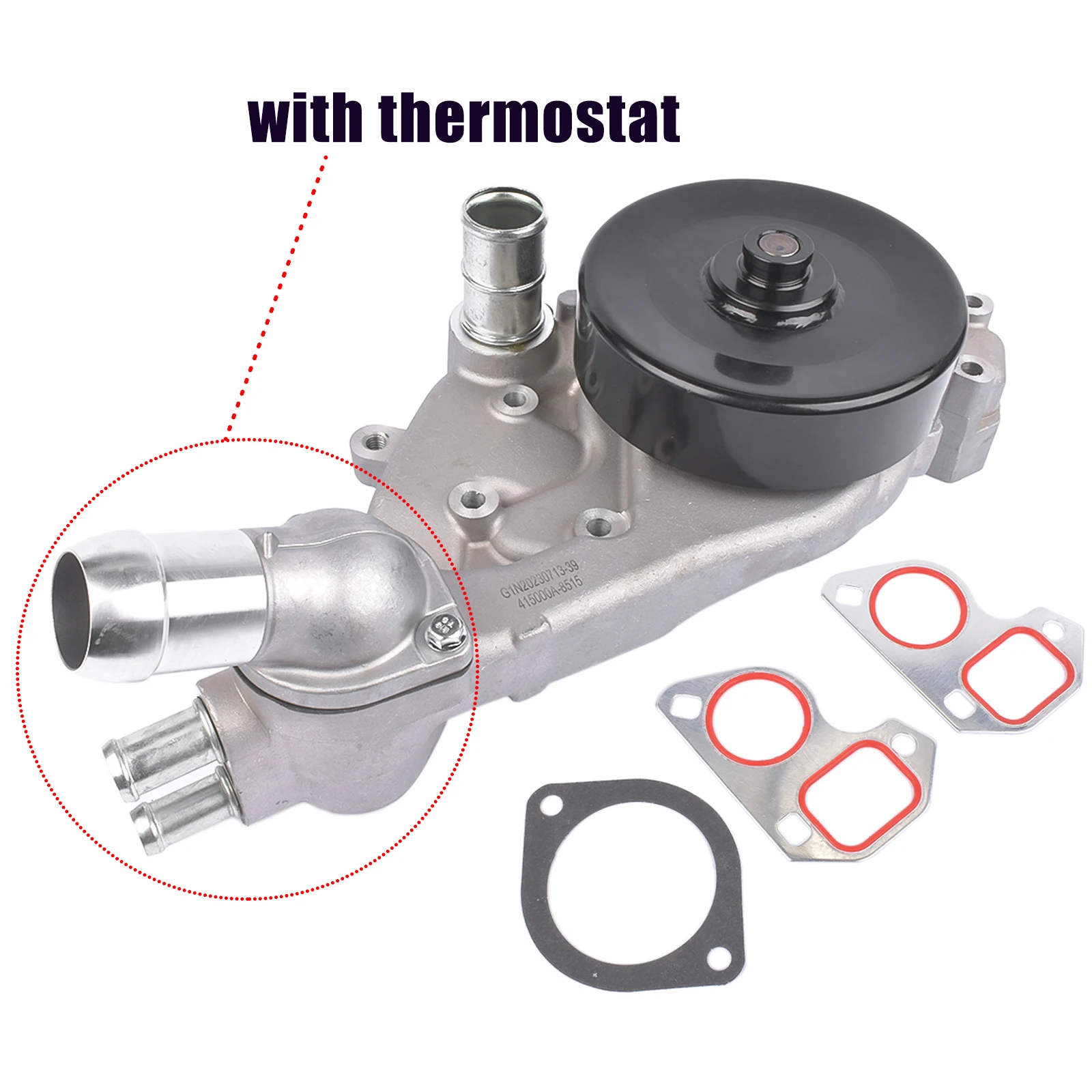 Bomba de água AP02 com junta para Chevy C6 Corvette Z06 6.0L/LS2 6.2L/LS3 7.0L/LS7 2005-2008 89018052 89017457
