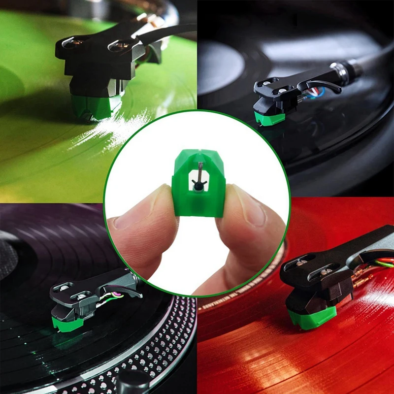New-2X Record Player Needle Replacement For AT-VMN95E Stylus, Elliptical Turntable Needle For Audio-Technica AT-LP120X