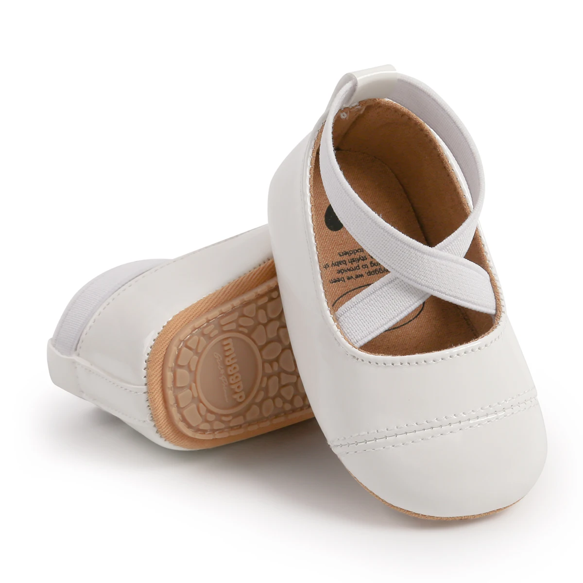 Soft PU Leather Prewalker Shoes para bebê, sola de borracha, First Walkers, princesa, criança infantil, meninas, antiderrapante, recém-nascido,