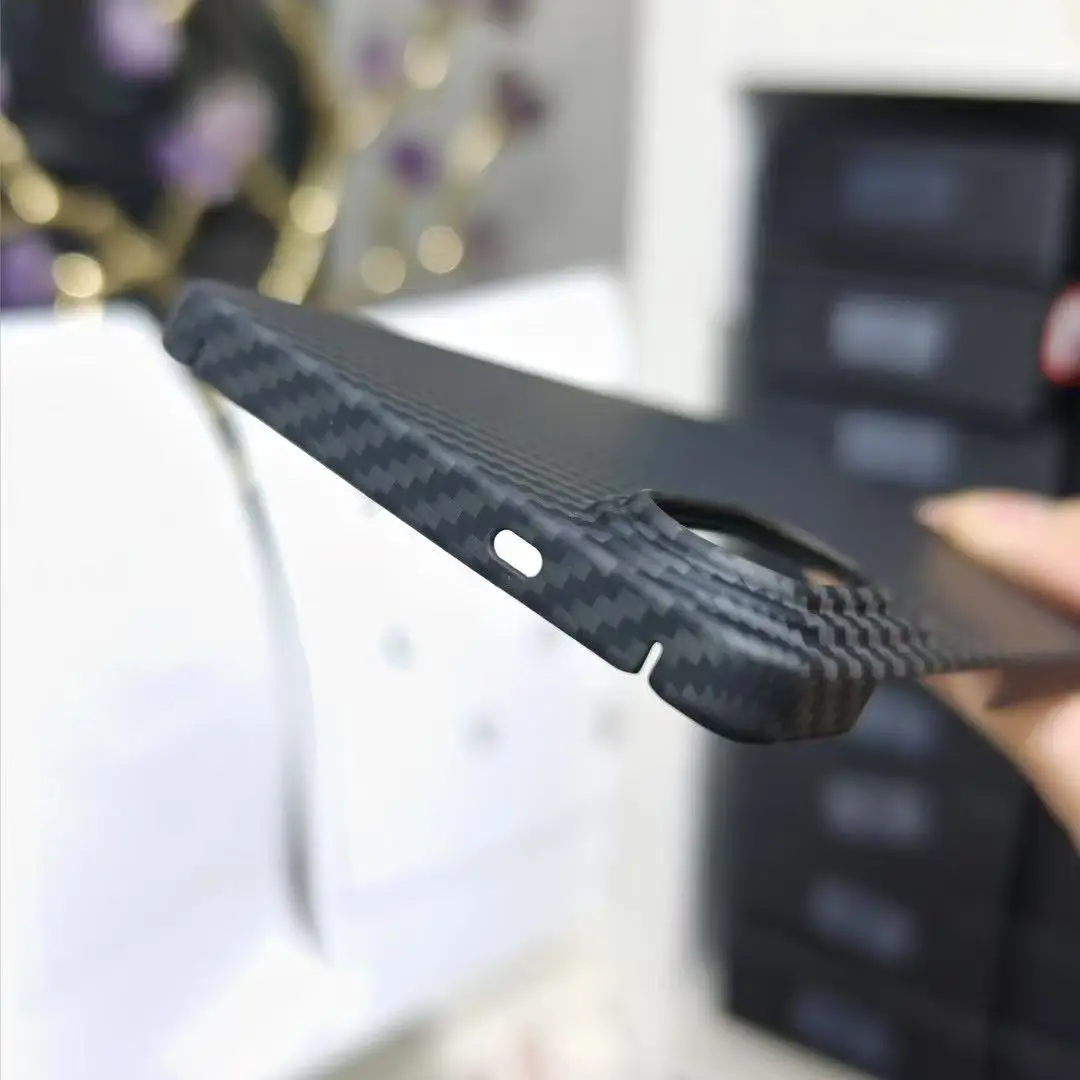 Magnetyczne etui na telefon z włókna aramidowego do Samsung Galaxy S25 Edge Etui z prawdziwego włókna węglowego do etui Magsafe Galaxy S25 Edge Luxury — zdjęcie produktu 5