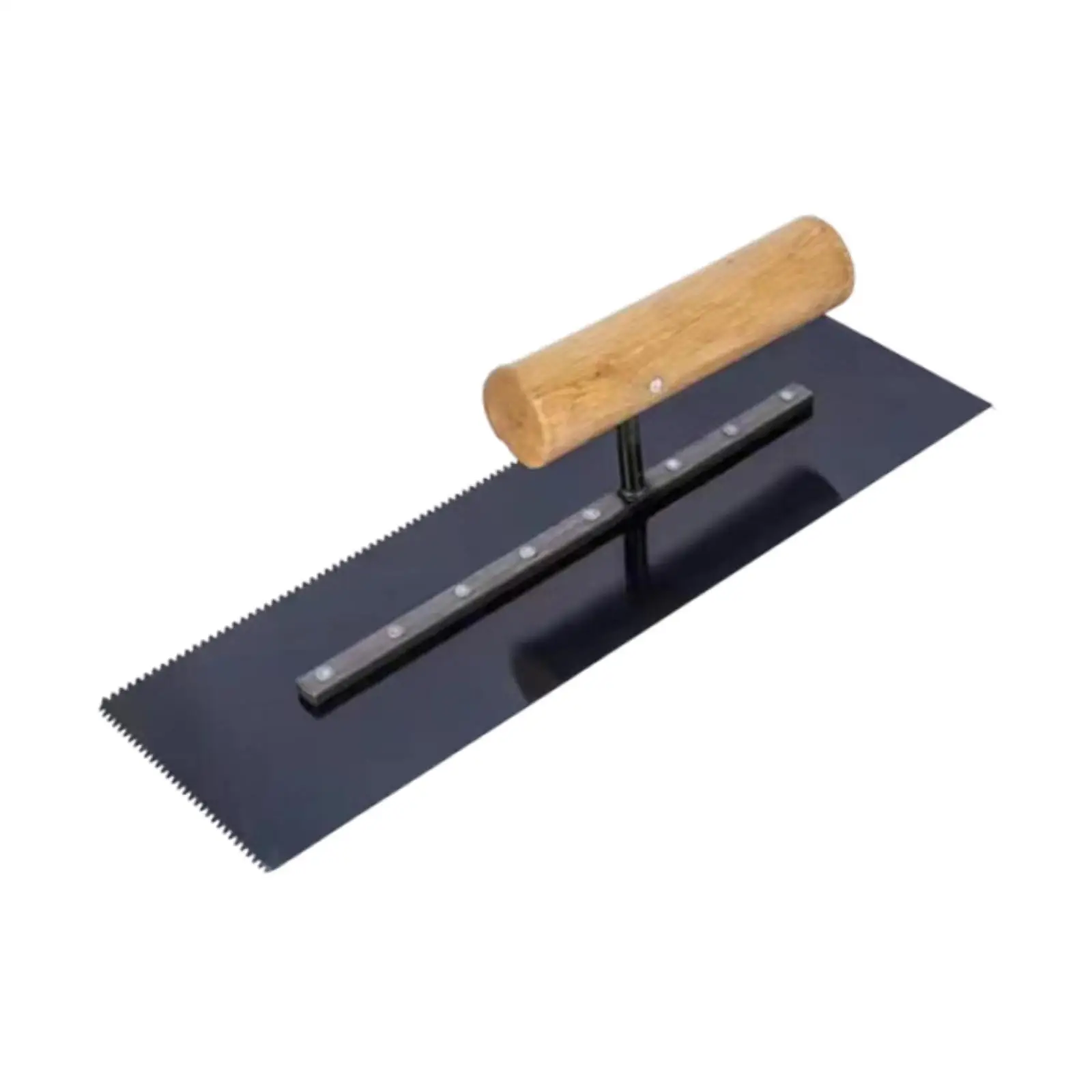 

Plastering Trowel with Wood Handle Manual Tool Multipurpose Flat Finishing Trowel for Masonry Tiling Cement Drywall Construction