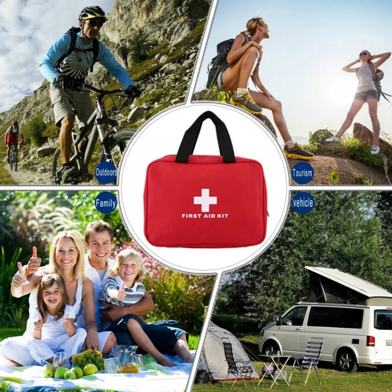 Camping Survival Medical ชุดโปรโมชั่น First Aid Kit Big Car ชุดปฐมพยาบาลขนาดใหญ่กลางแจ้งฉุกเฉินชุดกระเป๋า