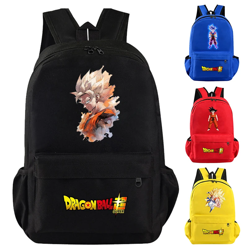 Mochila Dragon Ball Anime para meninos e meninas, mochila escolar casual, bolsa Goku de estudante, grande capacidade, leve, volta às aulas