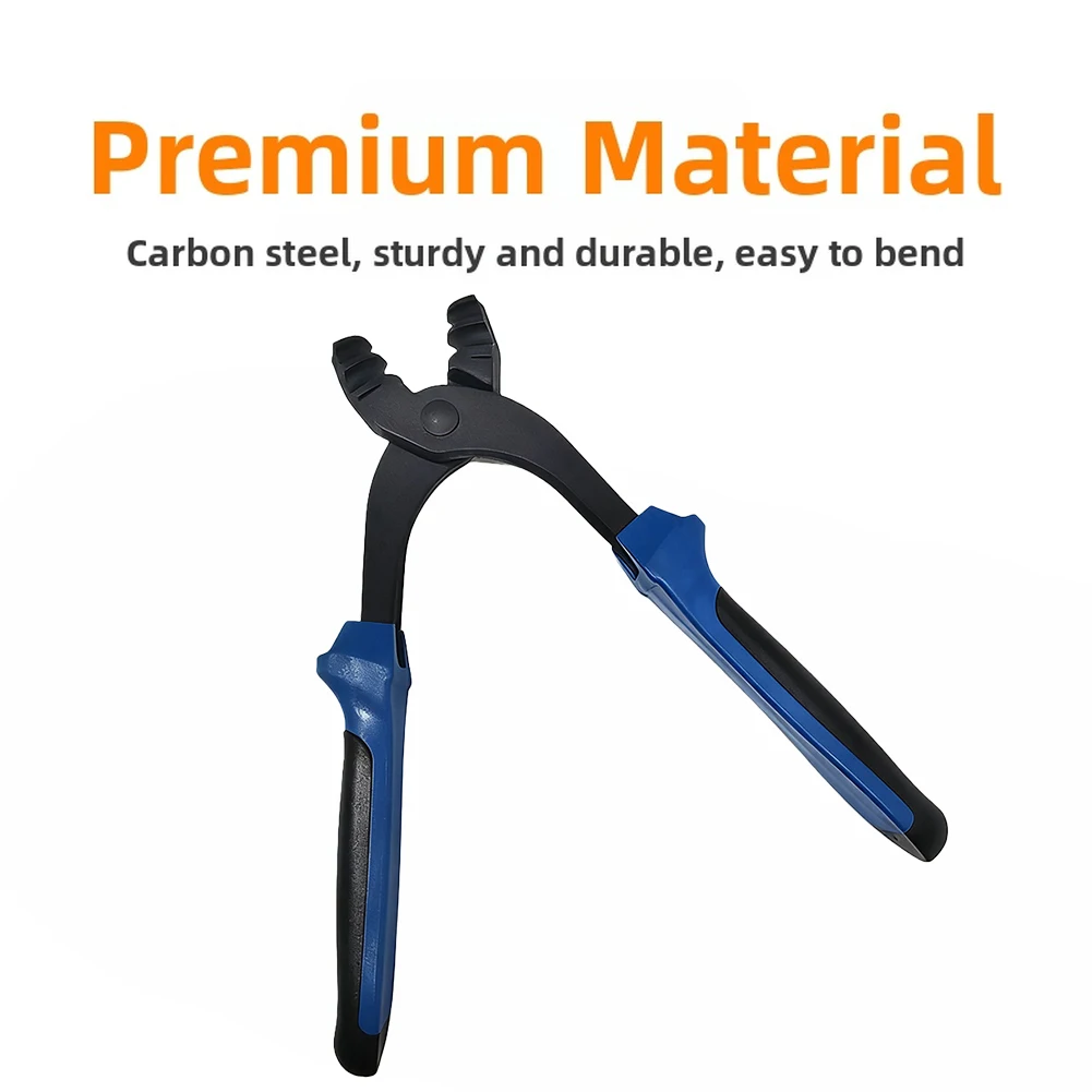 Aluminum Tube Bender Tool Pipe Fitting Brake Line Bender Pipe Bending Pliers Double Curved Design Ergonomic Bending Mechanism