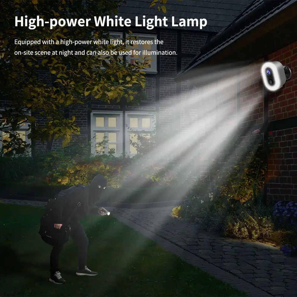 3MP Tuya الحياة الذكية بطارية تعمل بالطاقة في الهواء الطلق واي فاي مراقبة الأمن PIR كاميرا كشف الحركة للرؤية الليلية CCTV كاميرا صغيرة