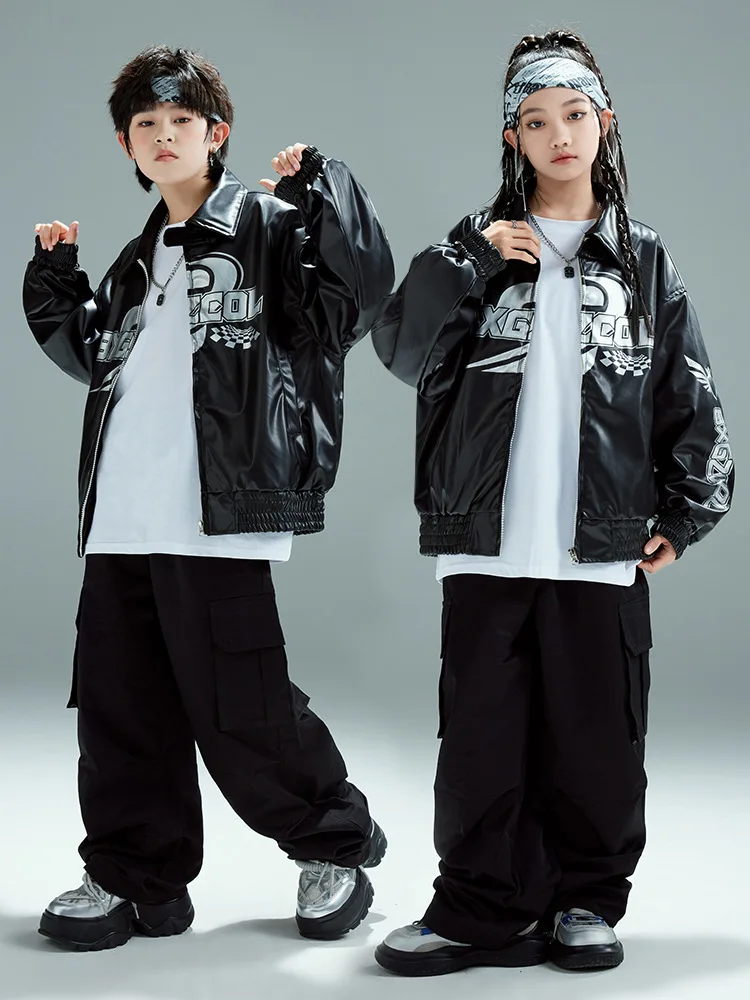 Children Street Wear Ballroom Dance Clothes Boys Girls Jazz Dance Costume Kids Hip Hop Clothing Kpop Stage Outfits