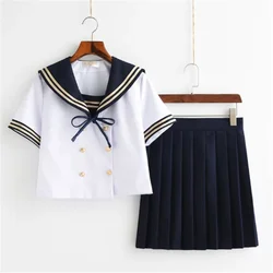 Chorus performance school JK uniform dress long sleeve shirt pleated skirt sailor suit winter Japanese school girl student unifo