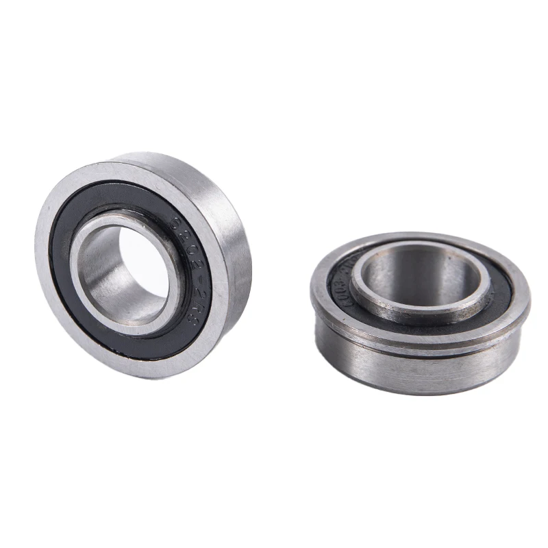 1PC F6202-2RS Flange ABEC-1 Deep Groove Garden Trolley Ball Seal Wheelbarrow Bearings Rickshaw Low-speed Bearing