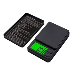 1 PCS Mini Jewelry Scale 0.01 Electronic Scale Jewelry Scale Black High Precision Digital Pocket Scale 7 Unit Tare Weight