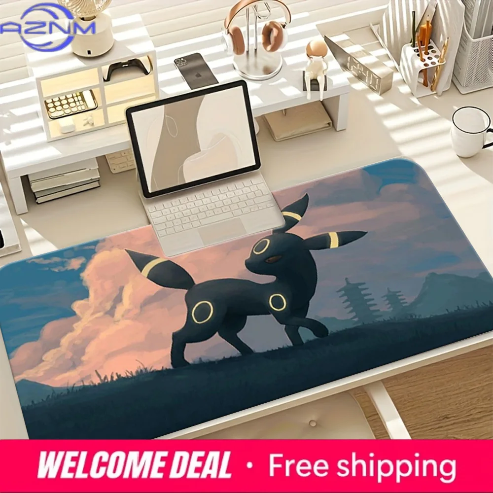 Umbreon Sunset Pagoda Non-Slip Card Playmat Desk Mat