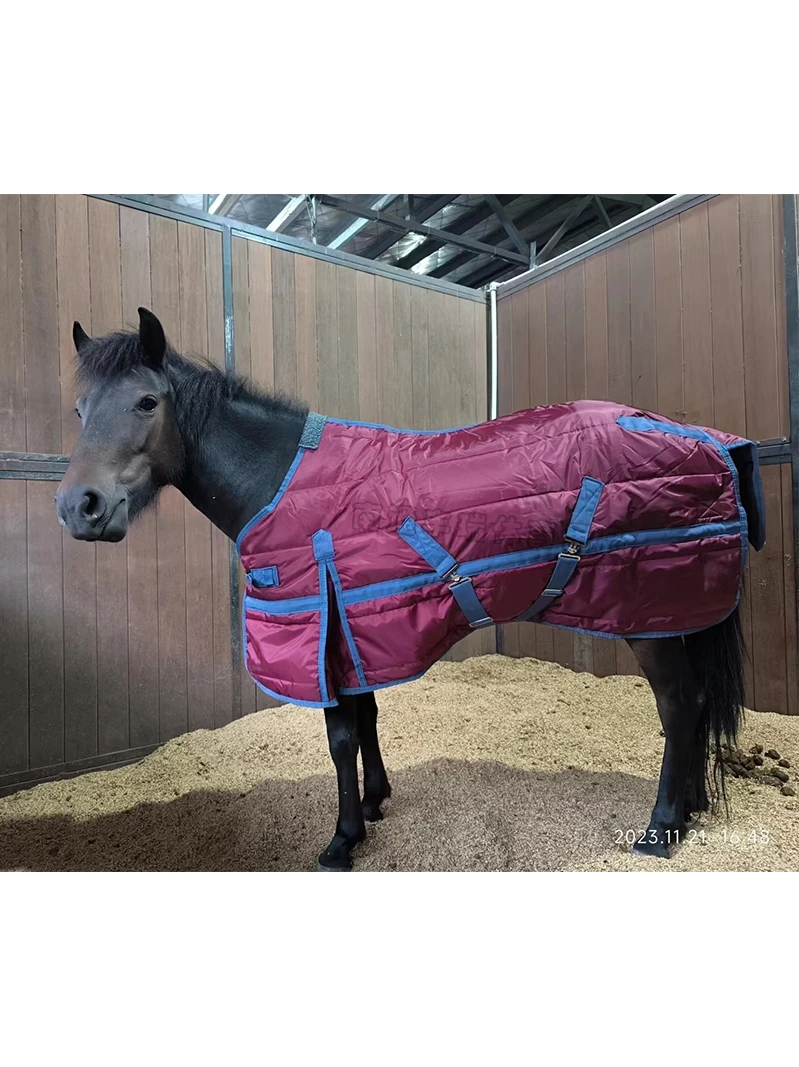 Abrigo de Pony acolchado de algodón de invierno para Colts, anticongelante, repelente al agua y calidez, ropa de Caballo